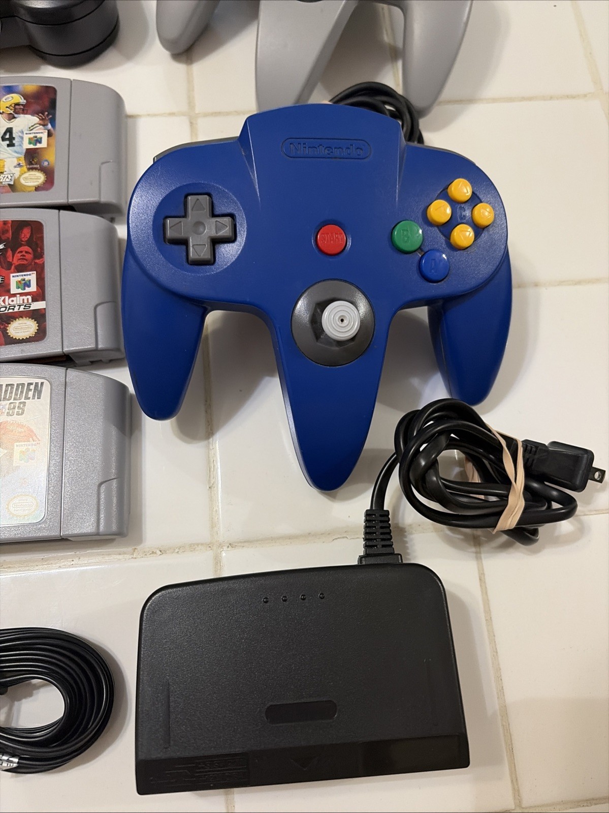 N64 Console Bundle 6 Games 2 controllers Memory Card TESTED