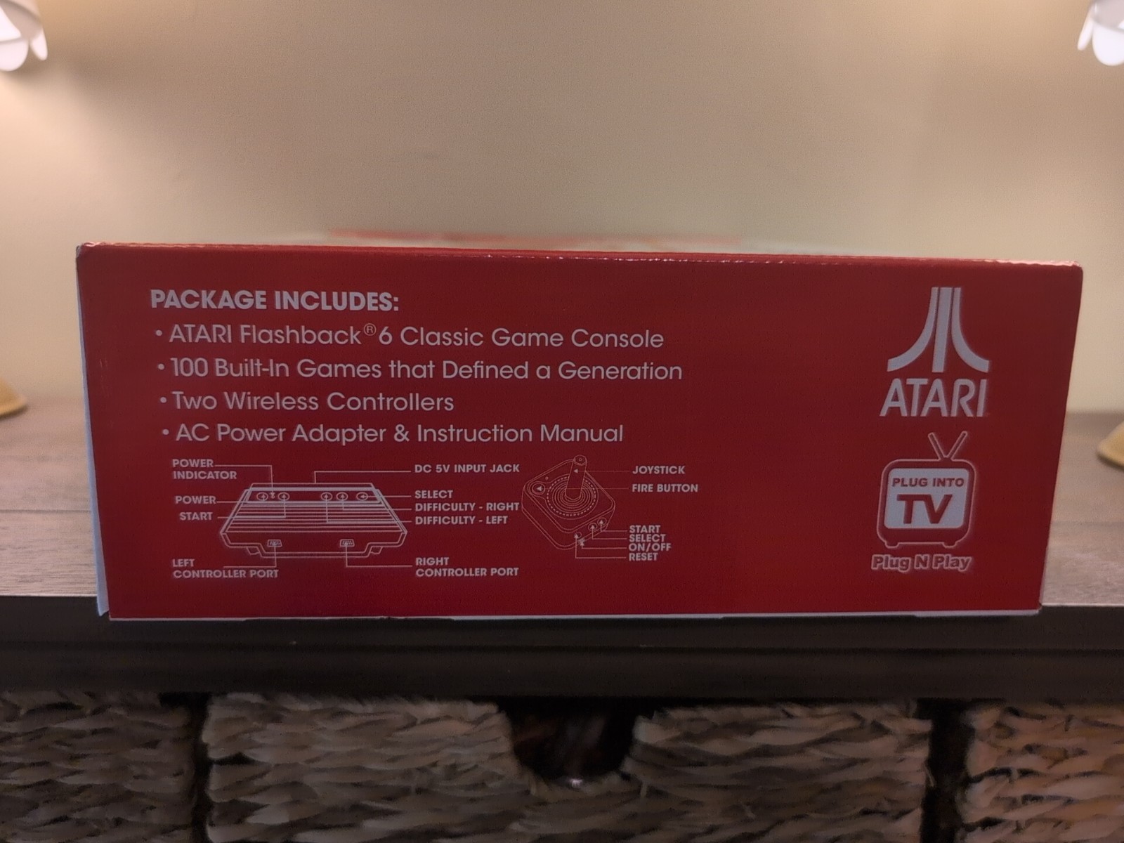 🕹️ ATARI Flashback 6 Classic 100 Games Console w/2 Controllers (Used)