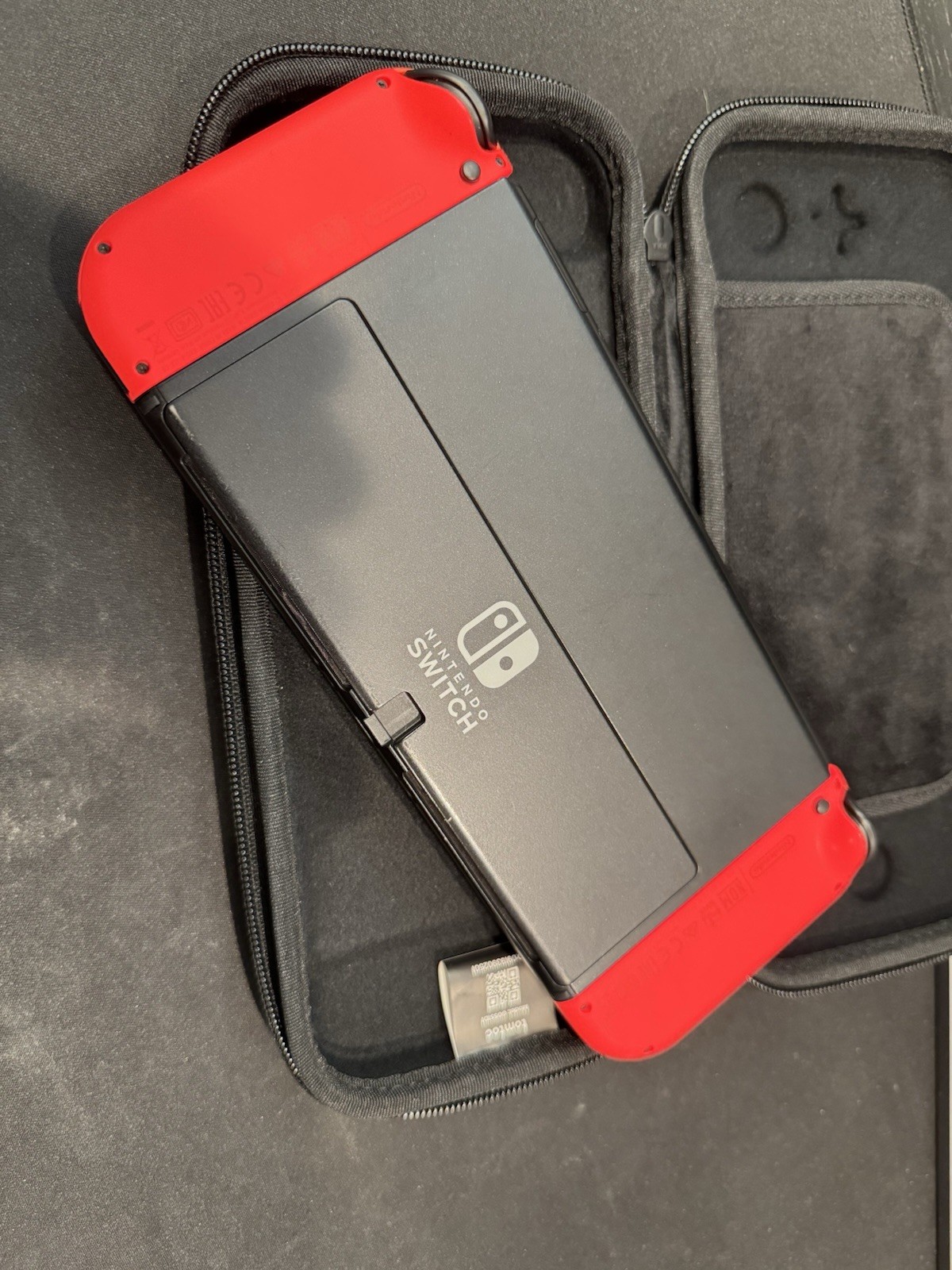 Nintendo Switch OLED And Red Joycons. Amazing Shape Tomtoc Case, Dock and TMNT!