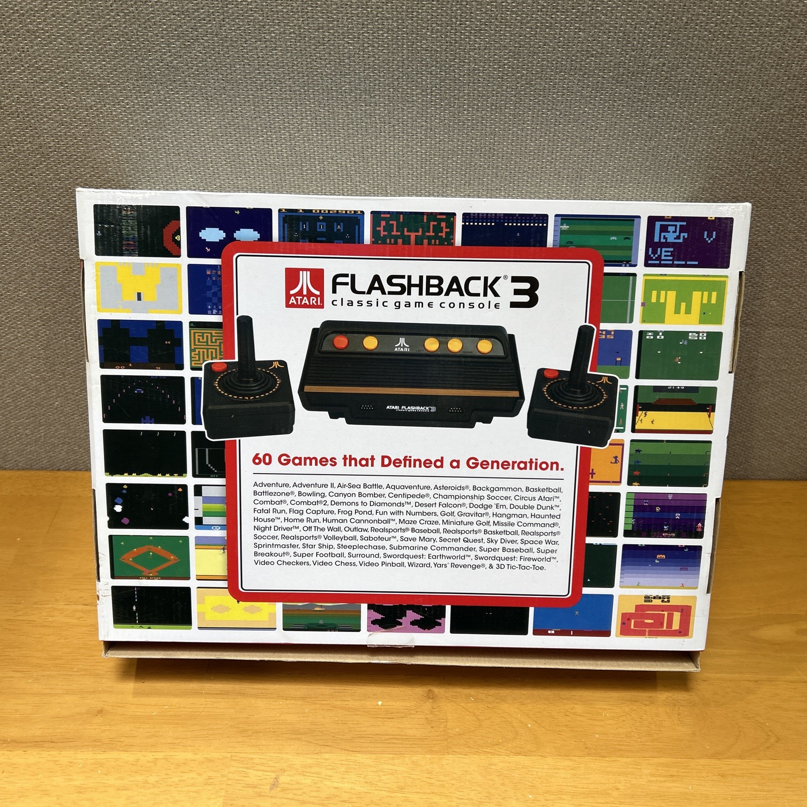 Atari Flashback 3 Classic Game Console with 60 Built-in Games Retro Gaming w/Box
