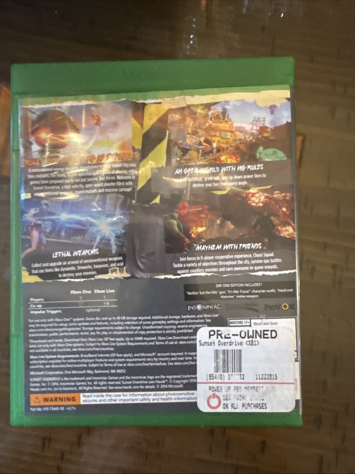 Video Game XBox One Sunset Overdrive 2014