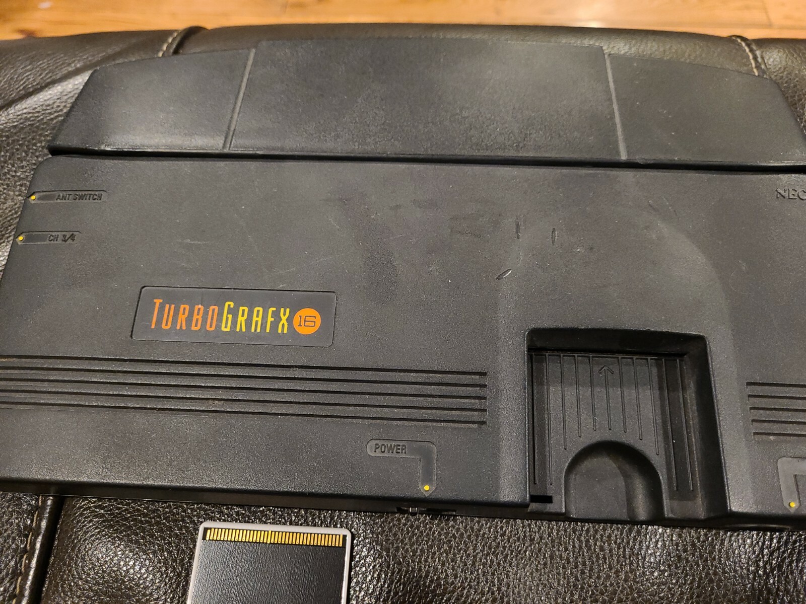 Turbografx 16 Console w/ 2 Controllers, TurboTap, Falcon Game & Cords – Works!