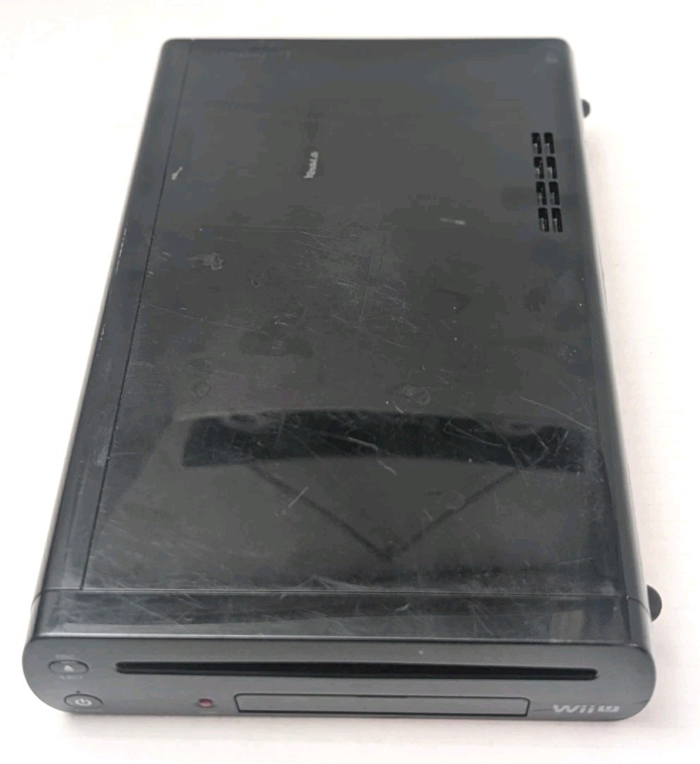 Nintendo Wii U 32 GB Black Console Only For Parts or Repair Only No Video Out