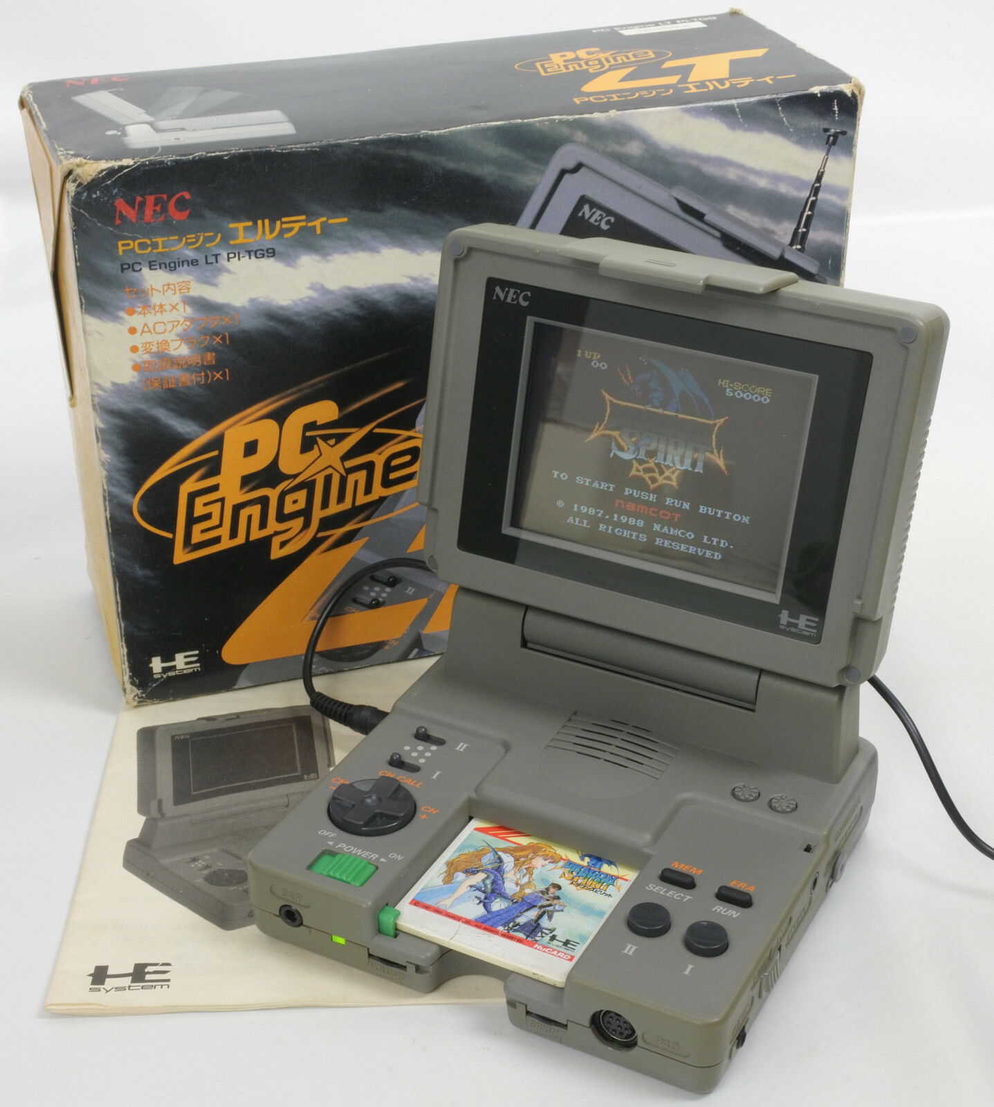 PC Engine LT Console System PI-TG9 Boxed Tested FREE SHIPPING 1Z01529LA