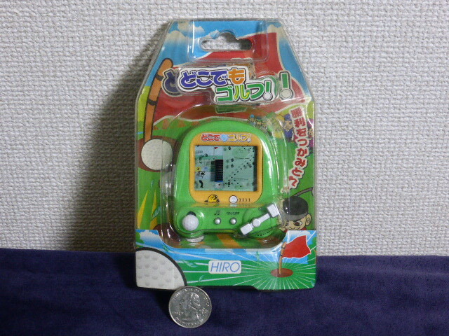 Doko Demo Golf *Handheld LCD Game* *NEW* Hiro Tamagotchi Tiger Anywhere Golf