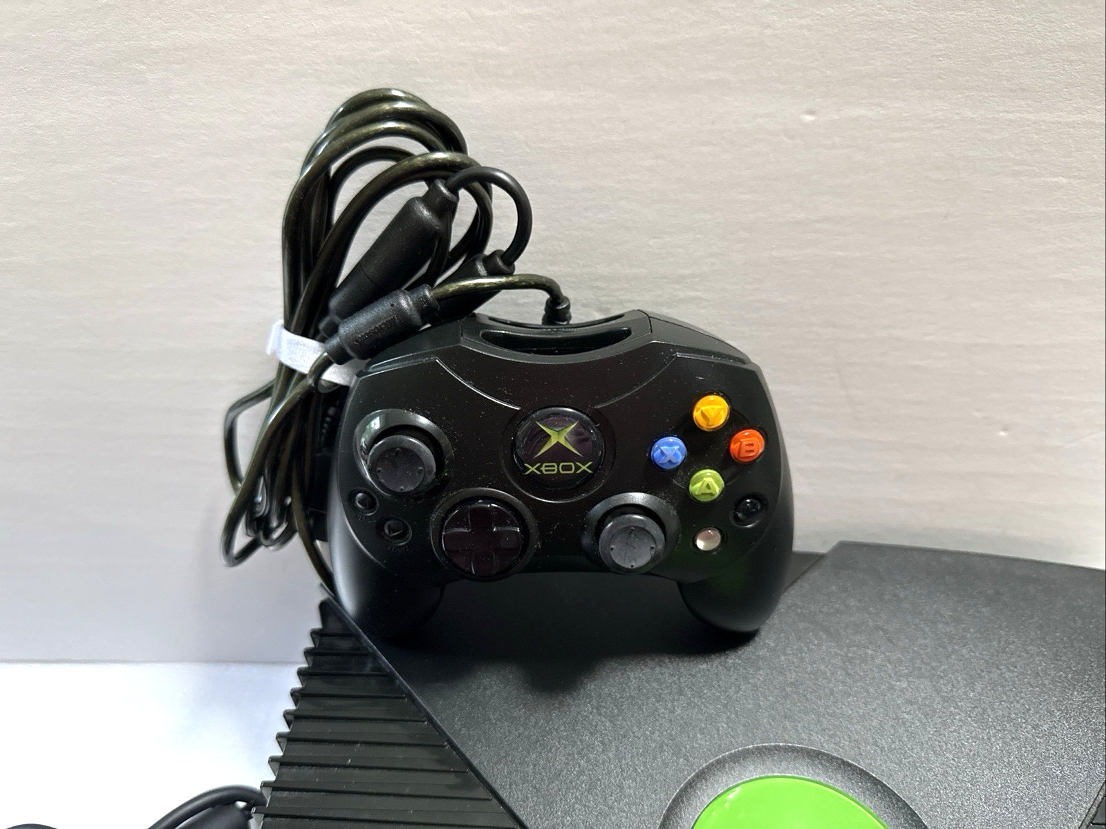Original Microsoft Xbox Console Bundle w/ 3 Controllers, Remote, Game Tested