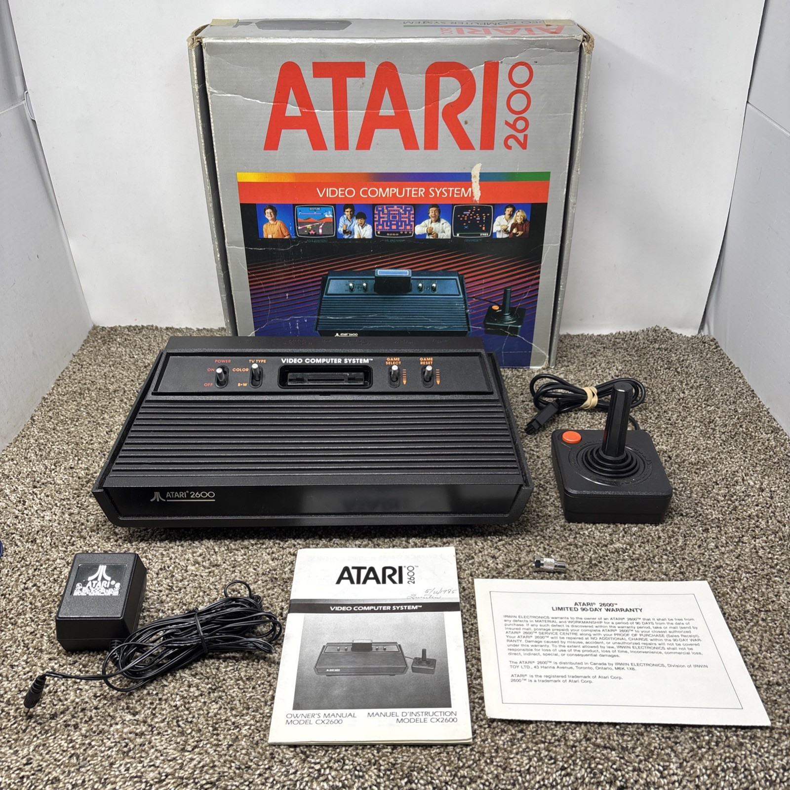 Atari 2600 Darth Vader Console Set – Complete In Box & Matching Serials *Tested*