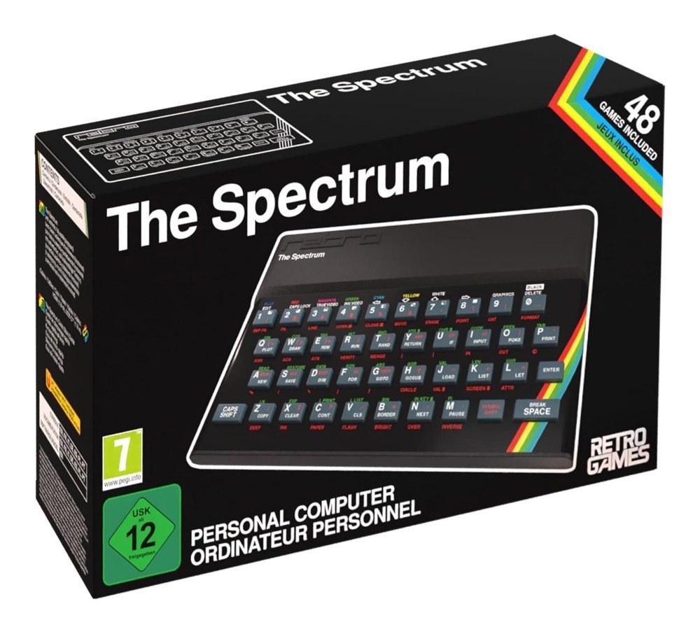 Retro Games Console Videogioco Ltd THE SPECTRUM Black