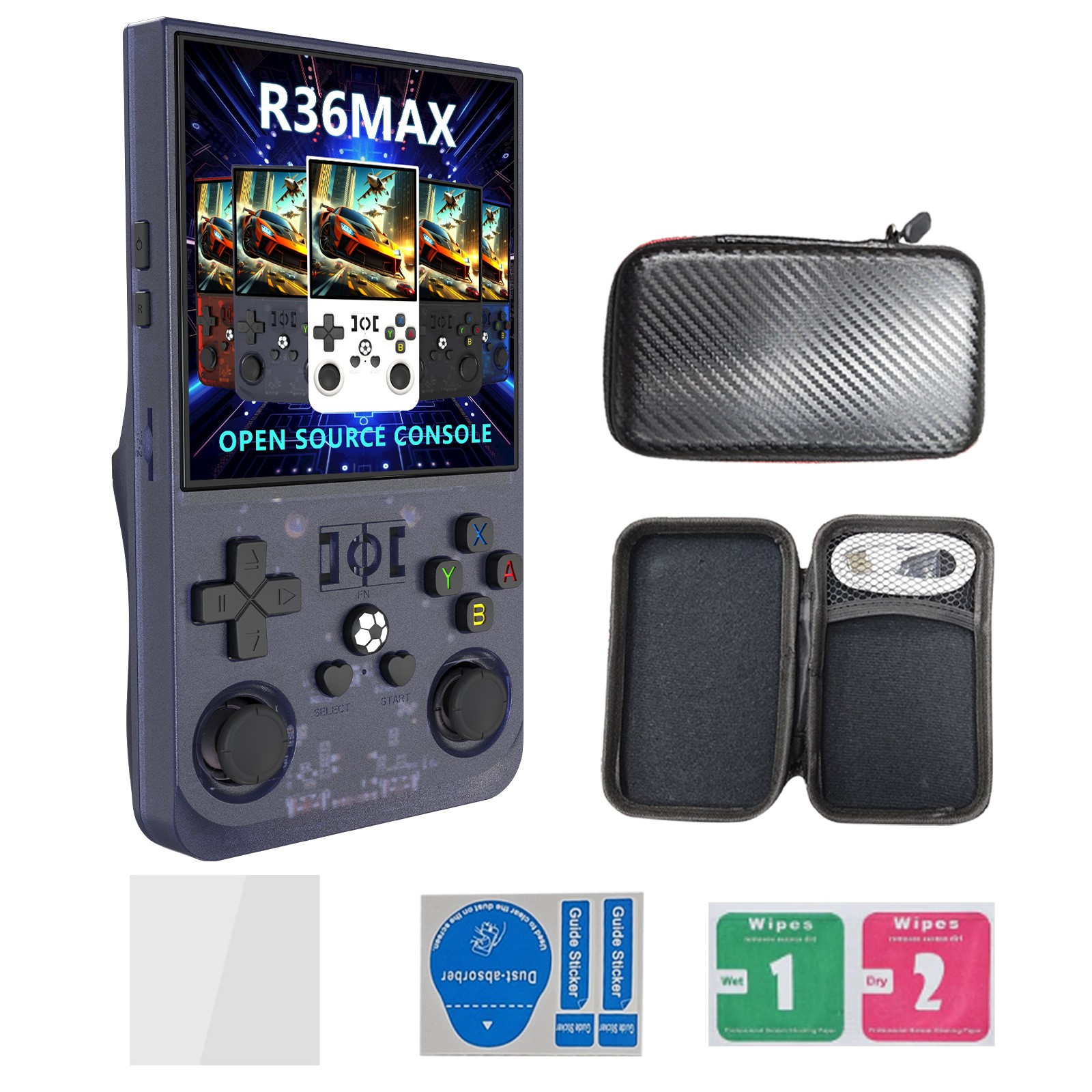 R36max 4 Inch Super Screen Open Source Handheld Game Console Linu 15000+Games