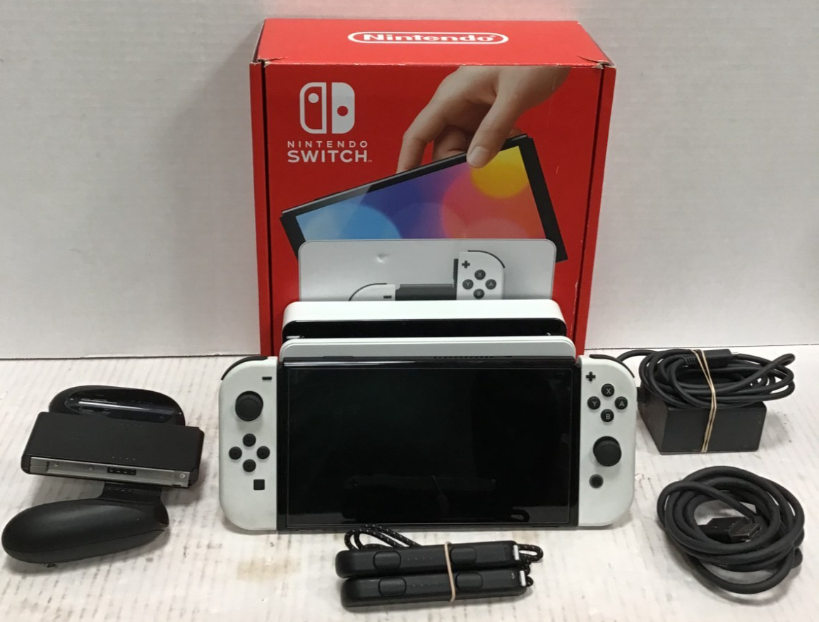 (MA3) Nintendo Switch OLED Model HEG-001 Handheld Console – 64GB (White)