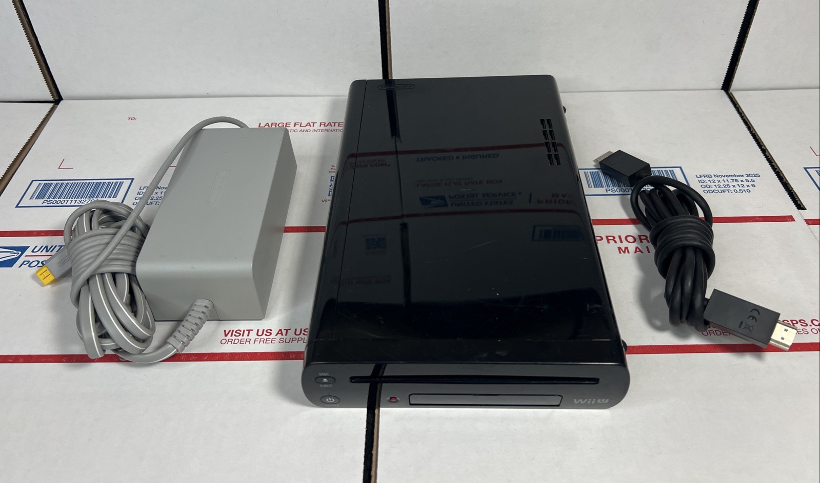 Nintendo Wii U Black 32GB Deluxe Console / Power Only – SAME DAY SHIP – WARRANTY