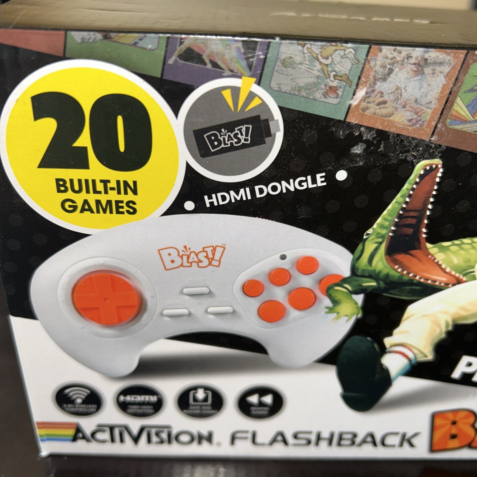 Activision Flashback Blast HDMI Plug & Play Console 20 Built-In Games NIB