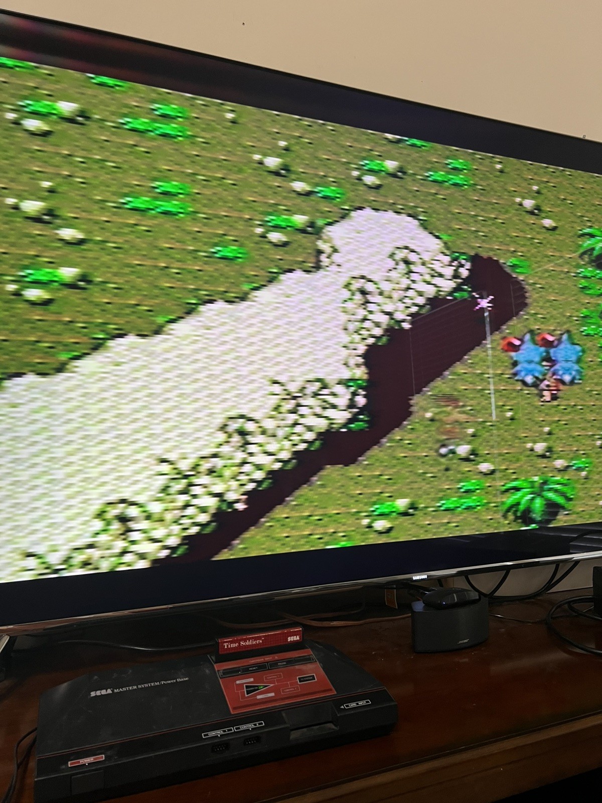 SEGA Master System/Power Base Console, Cables, 6 games. TESTED
