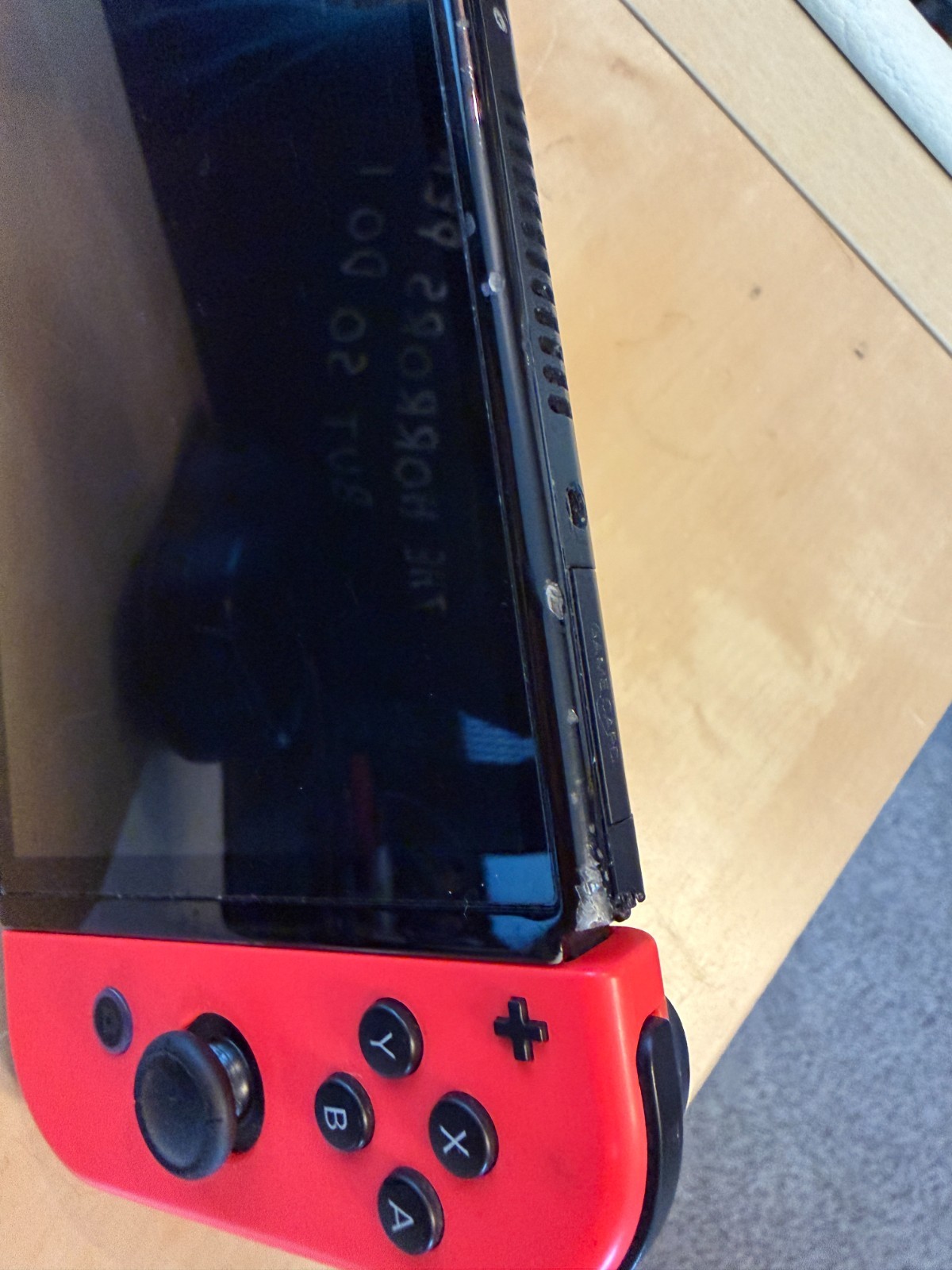 Nintendo Switch OLED – Fair Used Cond – Chipped Plastic – Works READ
