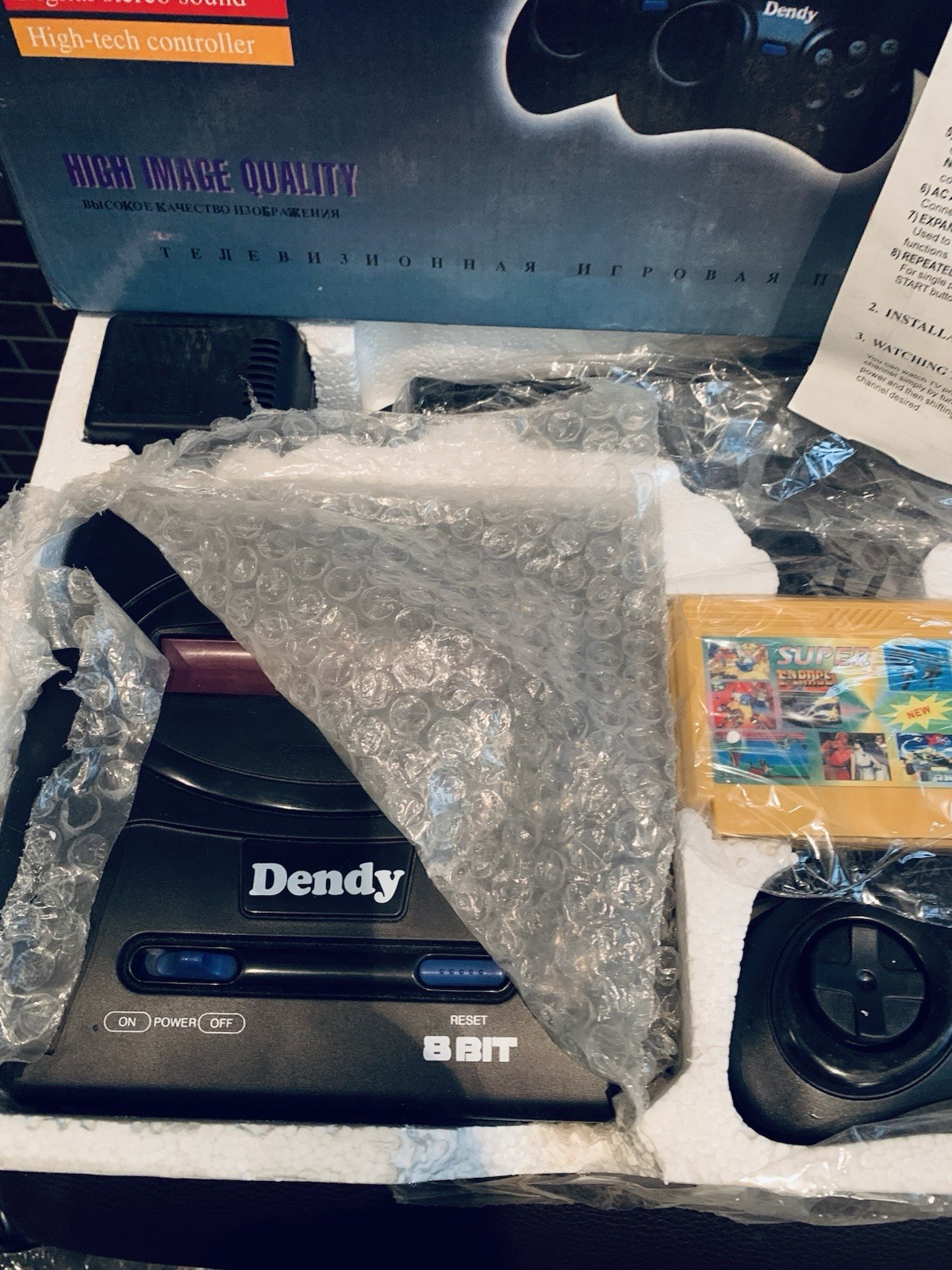 Dendy (Денди) 8-bit Famiclone (Nes) Collectible Game Console (Rare)