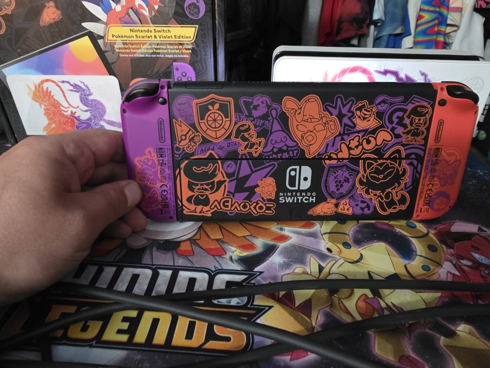Nintendo Switch OLED Pokemon Scarlet & Violet Edition Console Wi-Fi HDMI USB-C