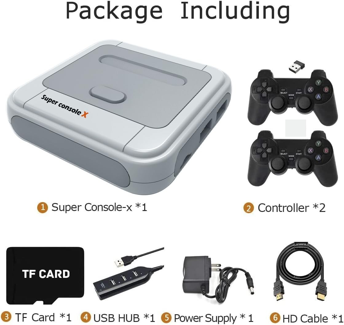 Super Console X Retro Video Game Console Built in 117,000+ Games,Emulator Consol