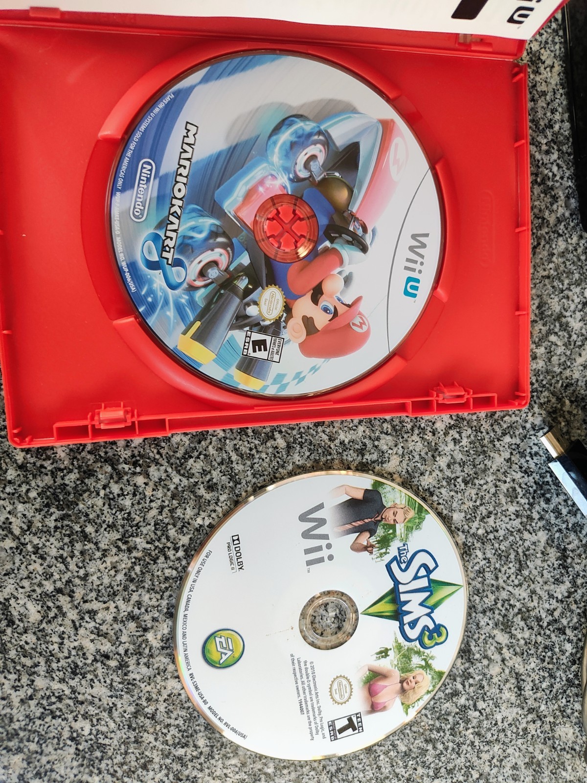 Nintendo Wii U WUP-101(02) 32GB Black Console Only With Mario Kart 8