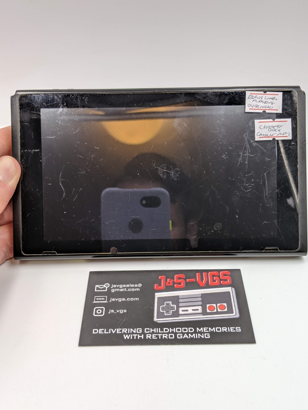 Nintendo Switch Tablet Console Only ERROR OVERHEATING CHIPPED BACK AS IS