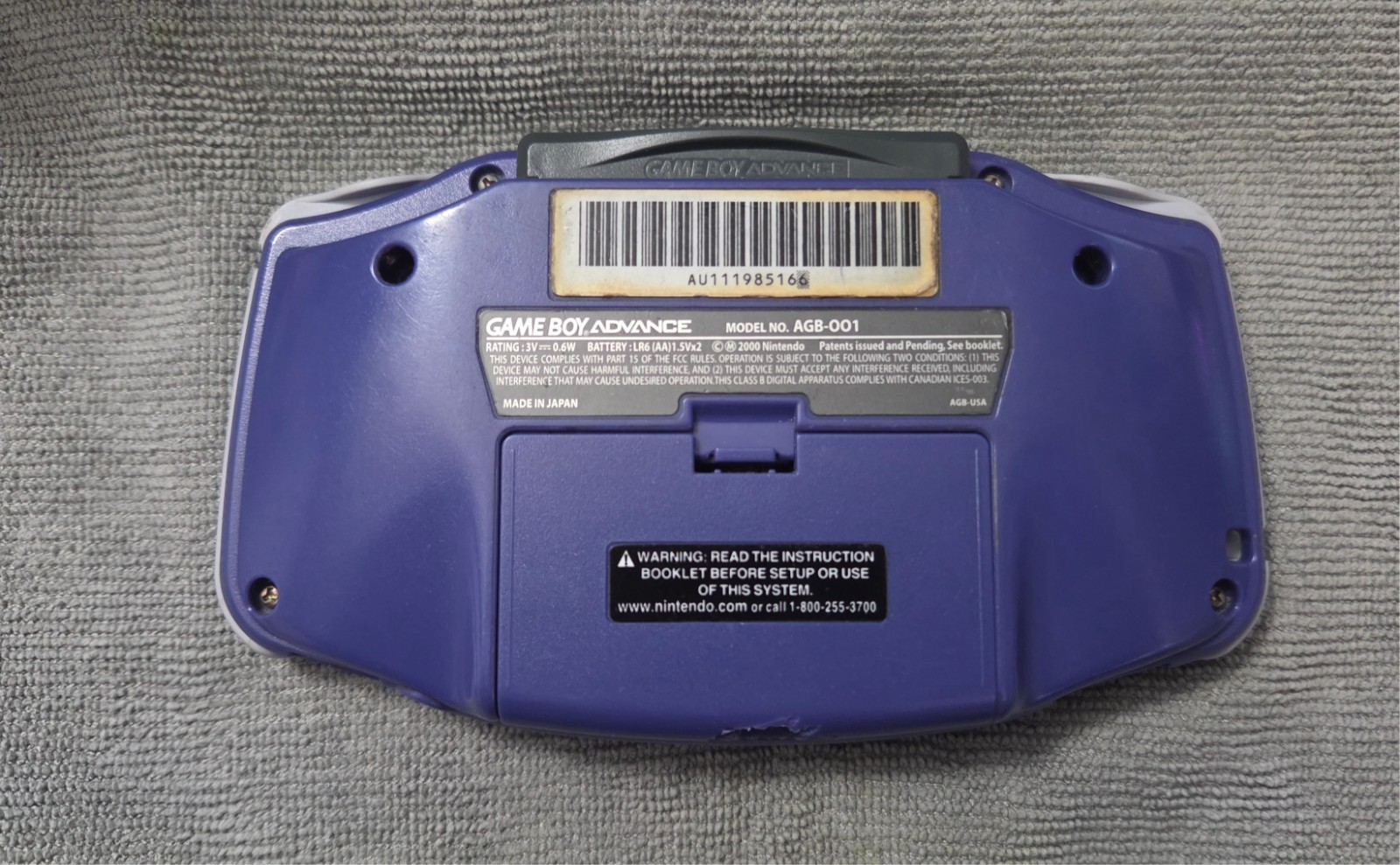 Game Boy Advance Gameboy IPS Backlit, TV Output, USB Charging w/ Carrying Case