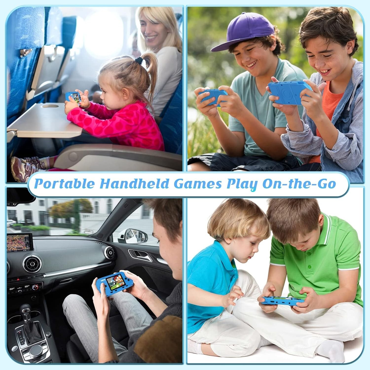 Portable Handheld Game Console 3″ HD Built-in 258 Games HD Classic Kids Toy Gift