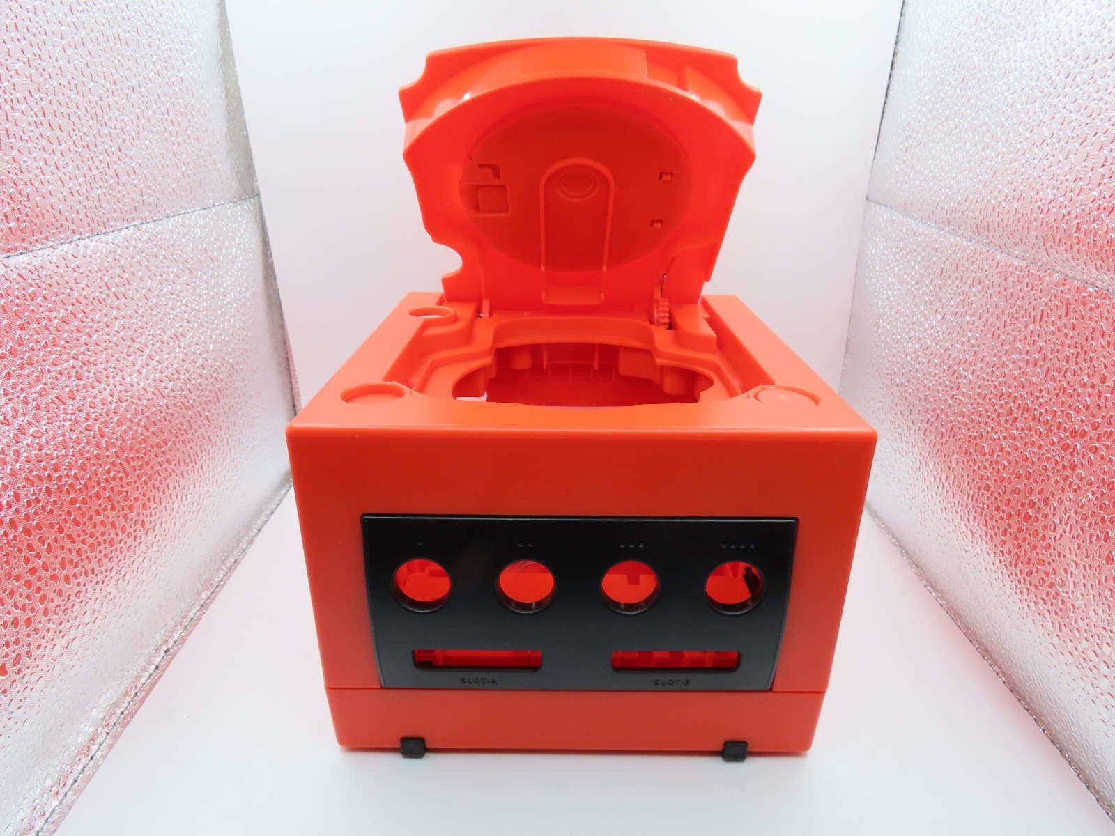 Replacement Nintendo GameCube Red Shell Housing DOL001 or DOL101 w/port covers