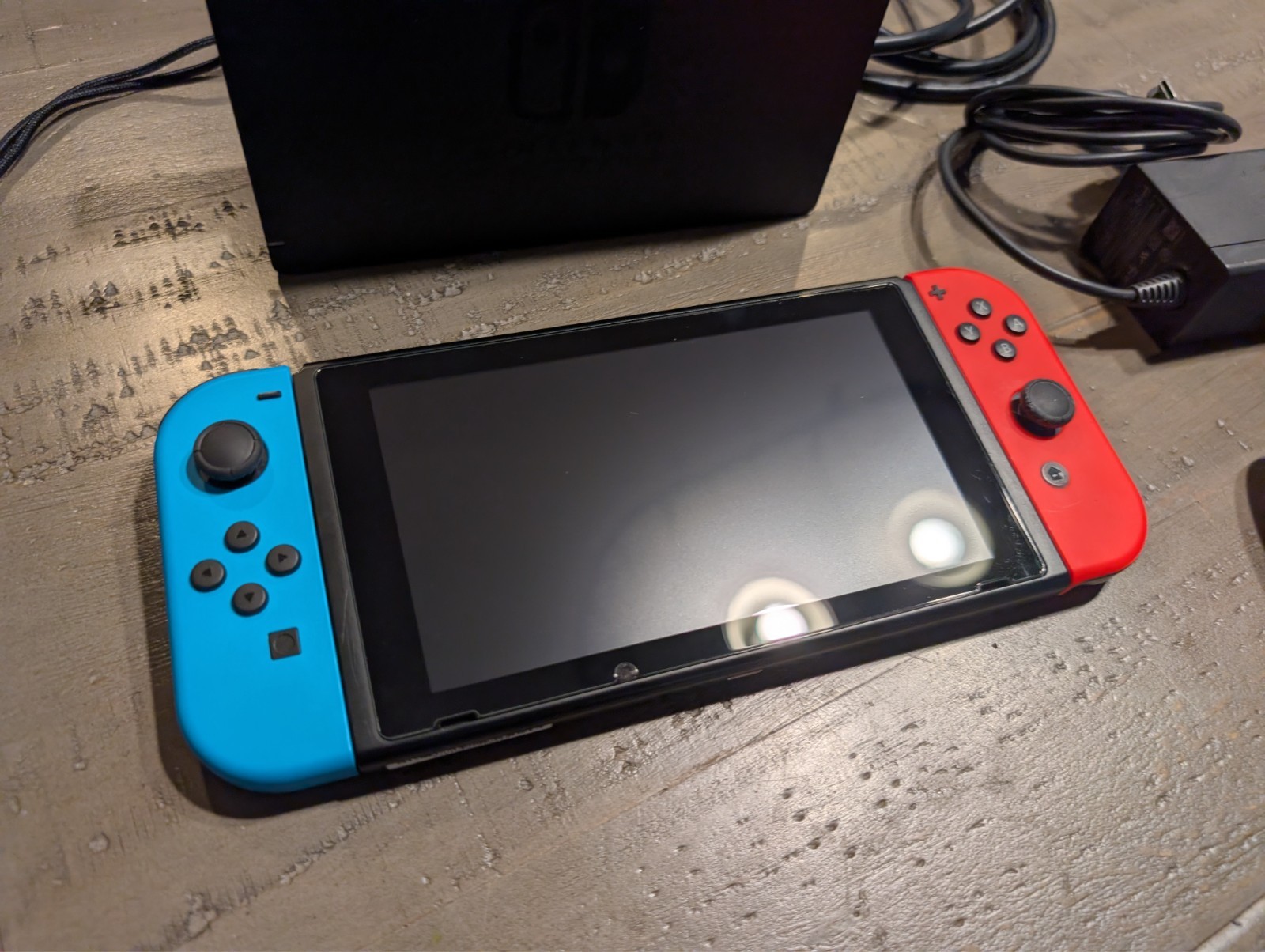 Nintendo Switch 32GB Gray Console with Neon Red and Neon Blue Joy-Con