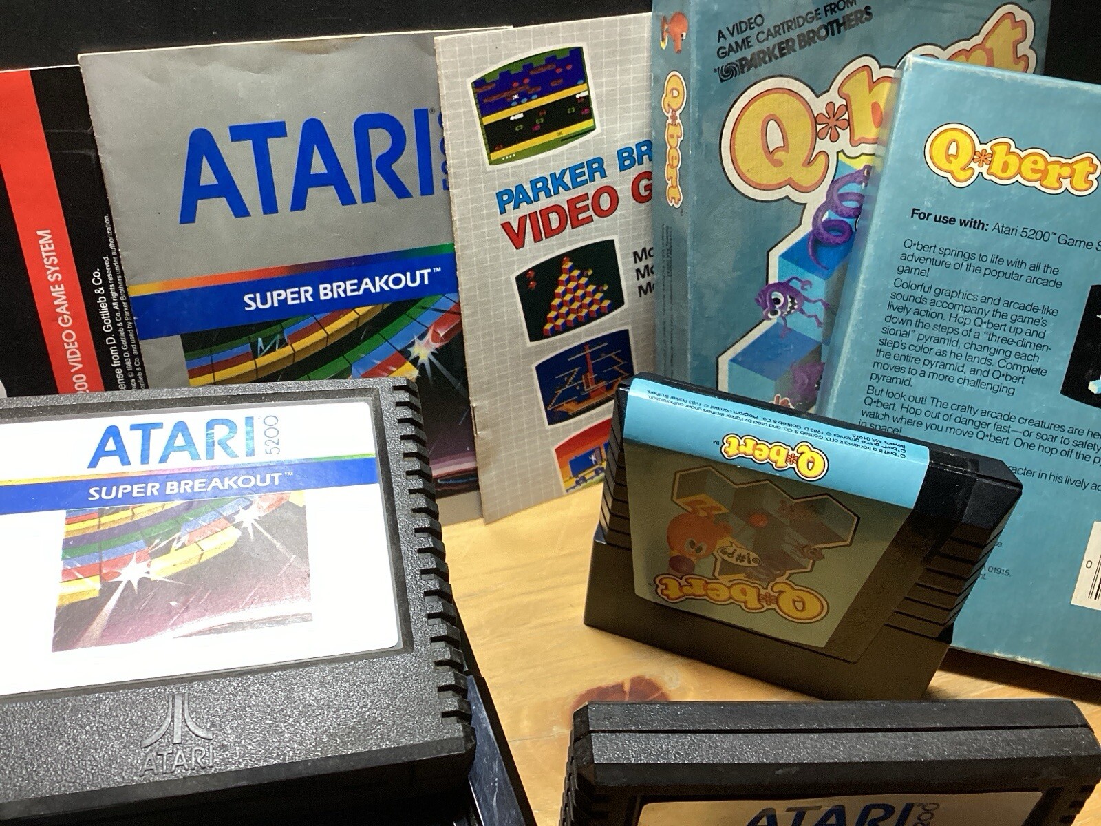 Atari 5200 Console Tested Working PAC Man Missile Command Super Breakout Footbal