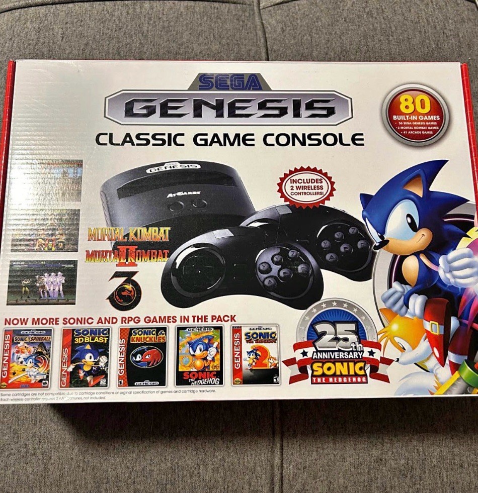 Sega Genesis Classic Game Console By Atgames 80 Games Included 🔥🔥🔥