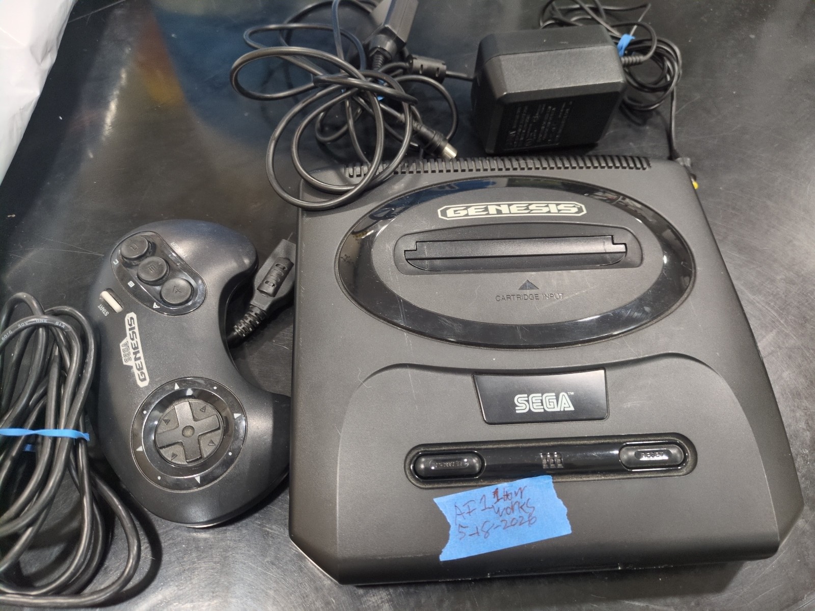 Sega Genesis Model 2 Console – OEM Controller, Power, RF – Tested for one hour!