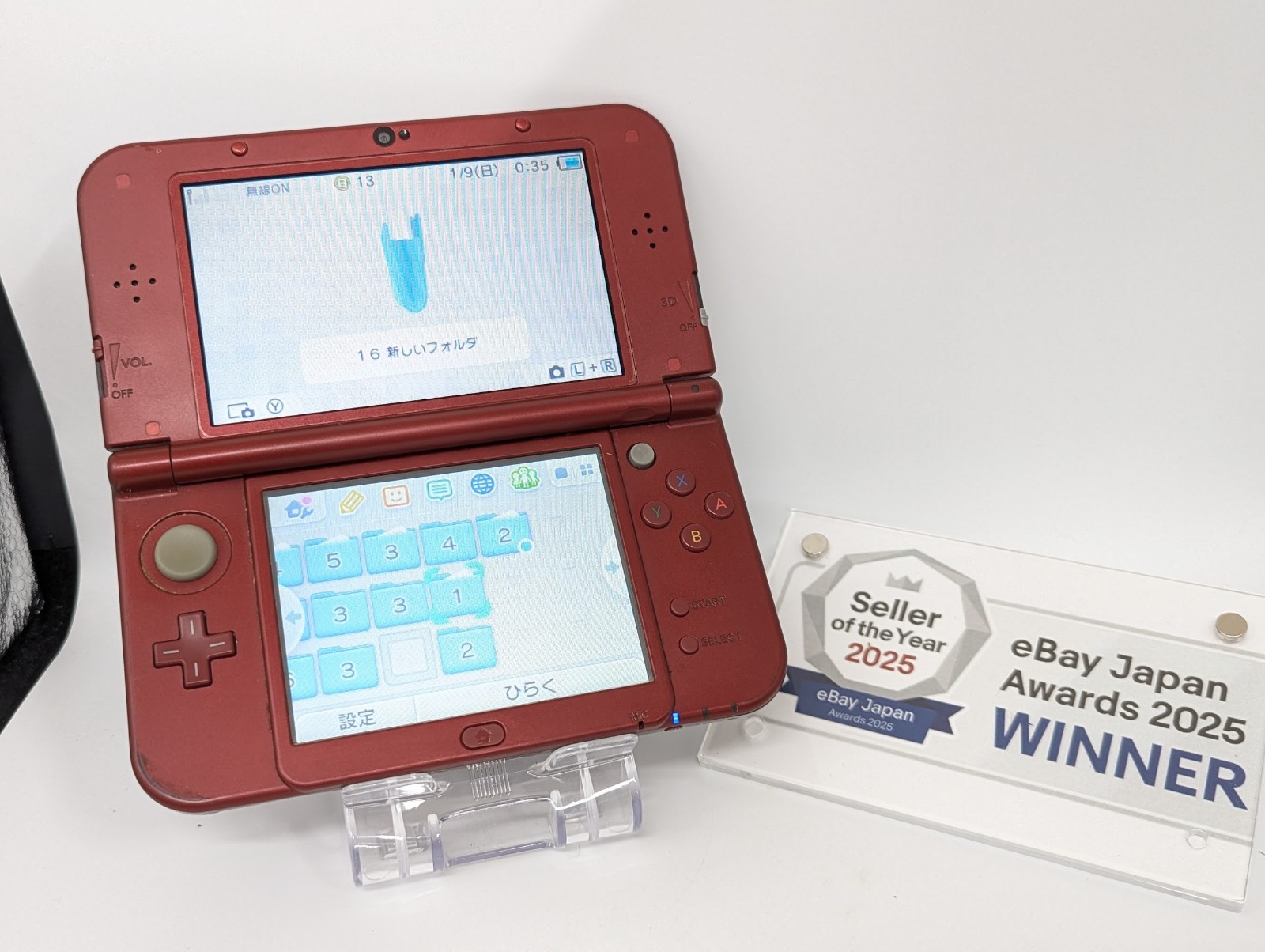 B1476 Nintendo new 3DS LL XL console Metallic Red Japan fx