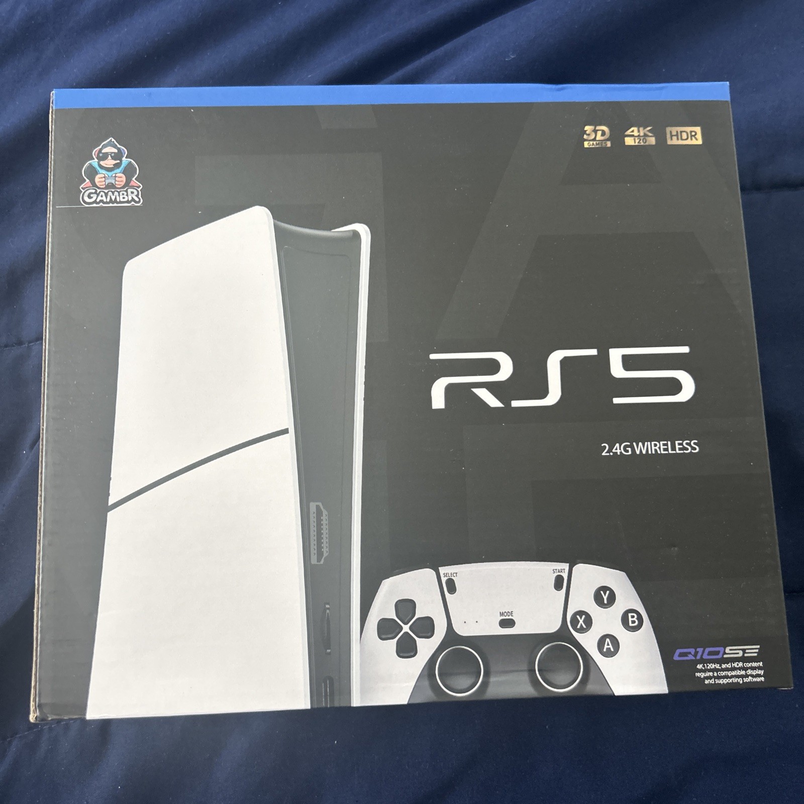 GAMBR RS5 Home Console 4K UHD HDR HDMI 2.4G Wireless White/Black