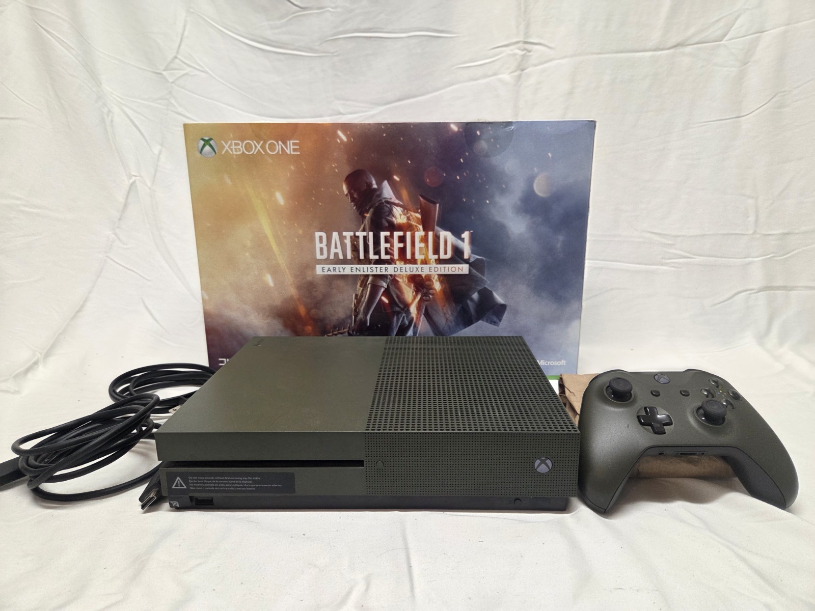 Microsoft Xbox One S 1TB Battlefield 1 Early Enlister Deluxe Green 4K MPN1681