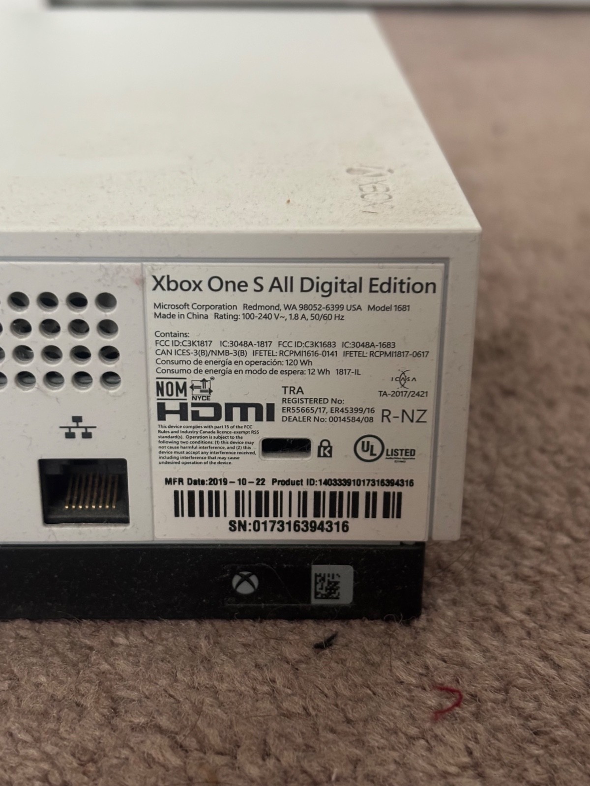 xbox one s all digital edition