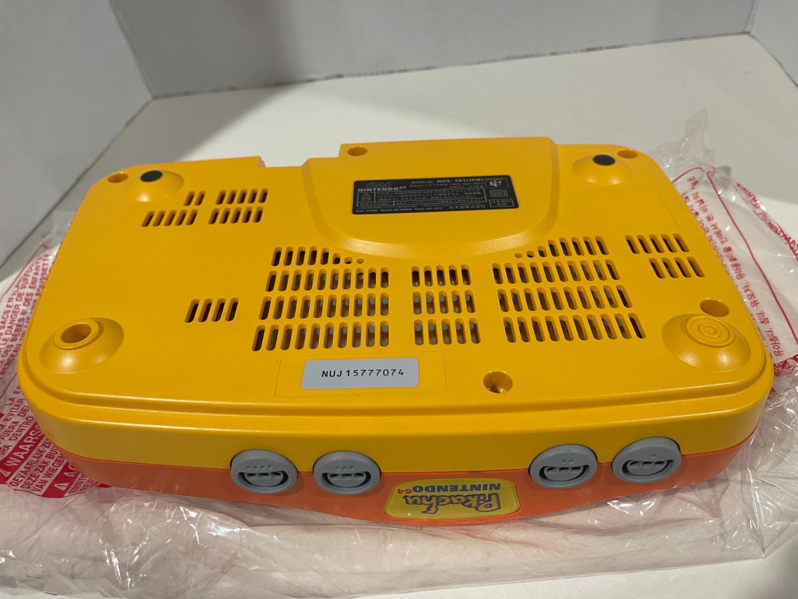 Pokemon Nintendo 64 N64 Japanese Pikachu Orange Limited RARE Japan JAP CIB