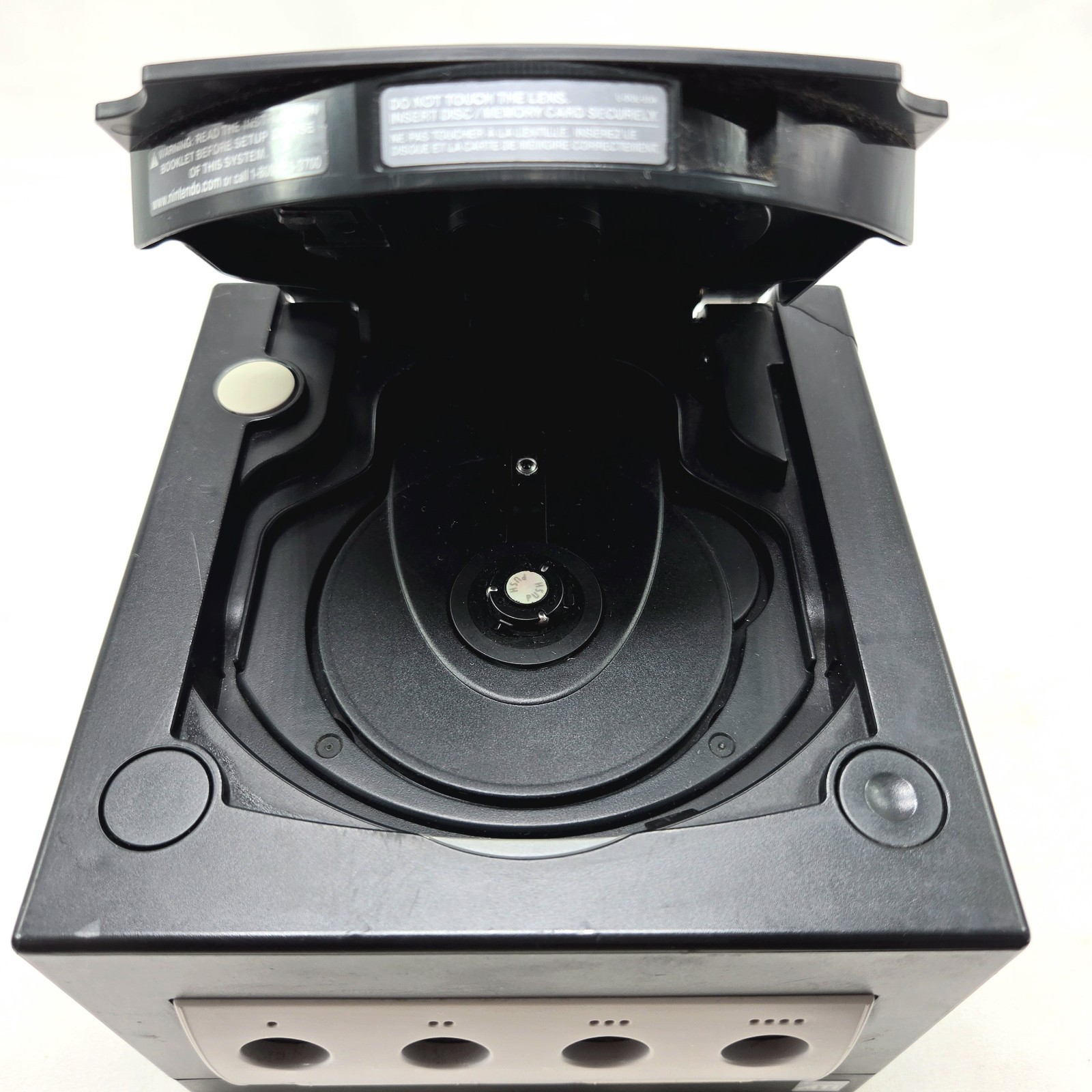 Nintendo GameCube Black Console DOL-001 Power Adapter/Video Cable WORKS DAMAGED