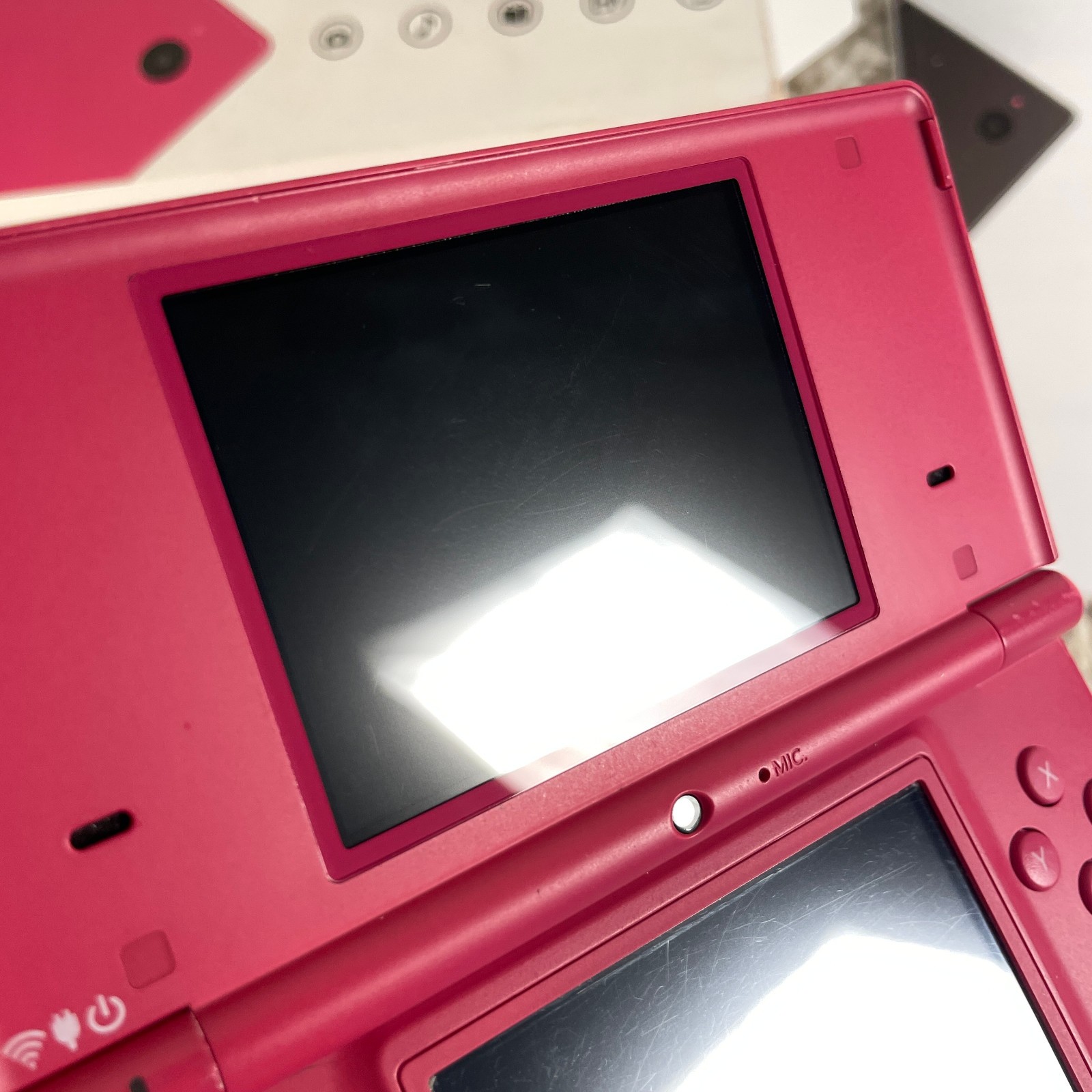 Nintendo DSi Pink Handheld Console System TWL-001 Complete in Box CIB Works