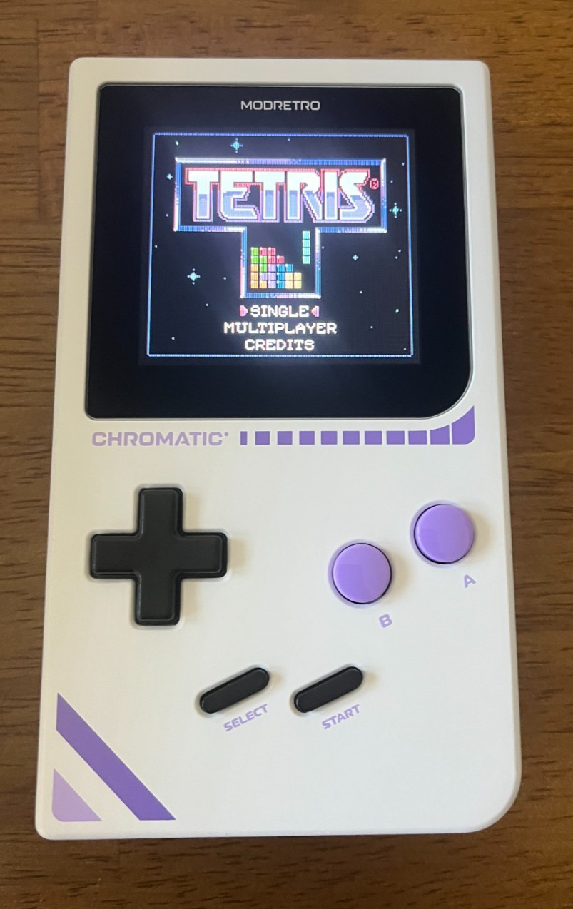 Mod Retro Chromatic Cloud Game Boy CIB w/ Everdrive GB X5, 64GB Sandisk Micro SD