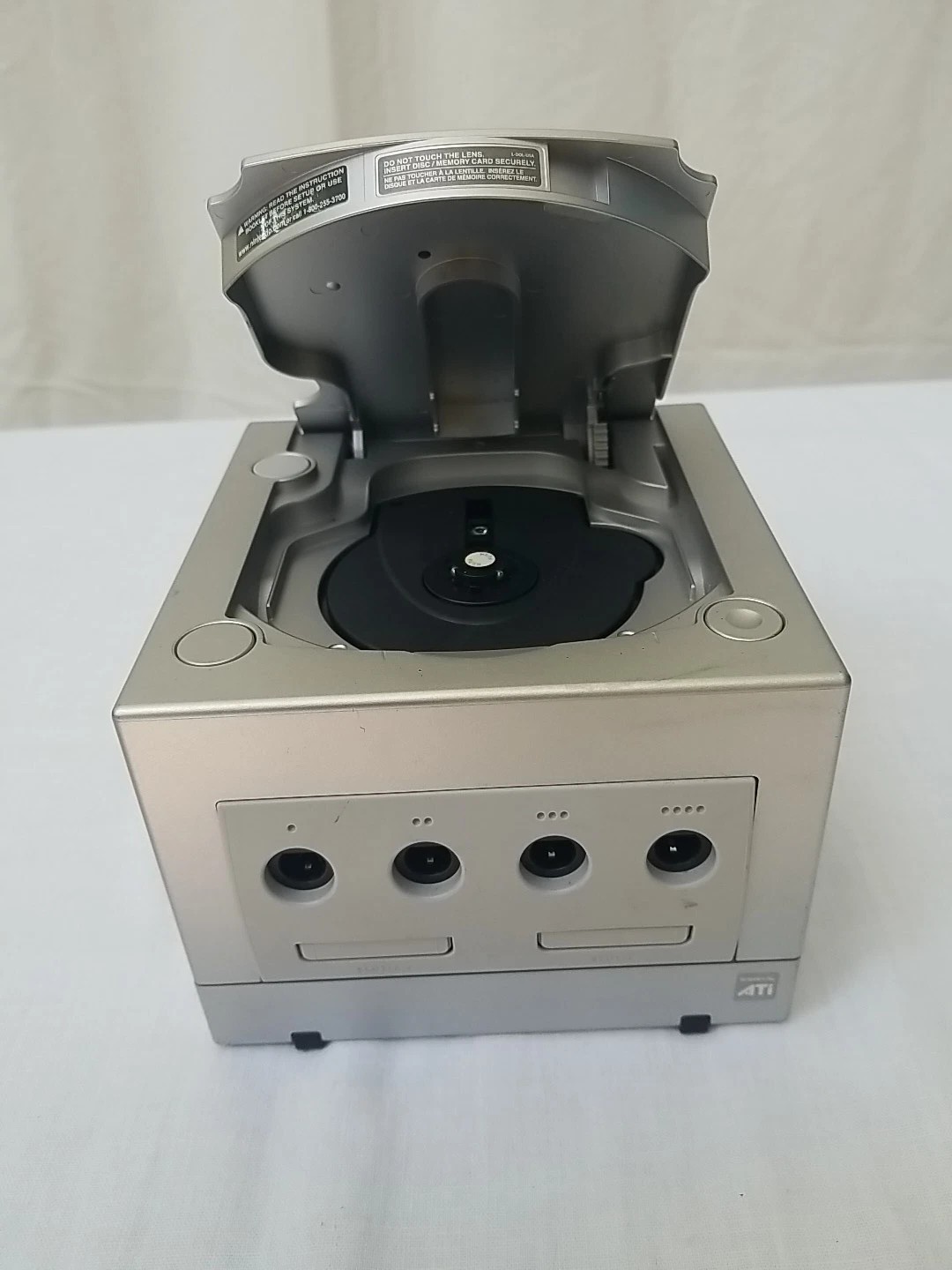 Nintendo Silver Gamecube Console DOL-101 And One Controller DOL-003, UNTESTED