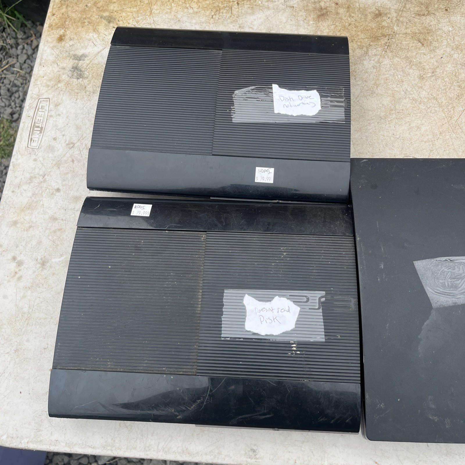 (7)Sony PlayStation3’s PS3 Slim , And Fat PS3 FOR PARTS OR REPAIR ONLY