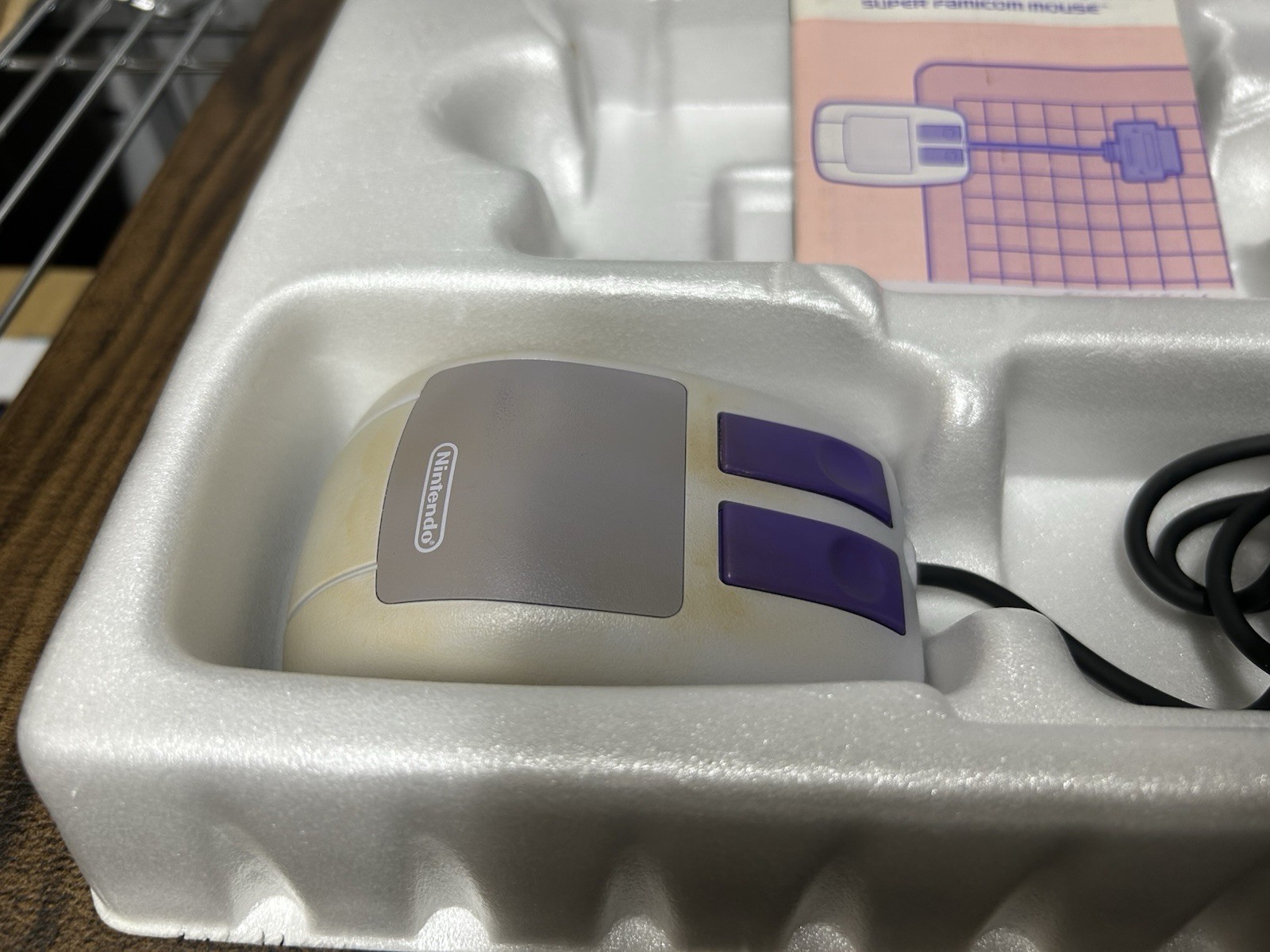 Nintendo Super Famicom Mouse Boxed Set SHVC-MS1 SFC Japan NTSC-J CIB Mousepad
