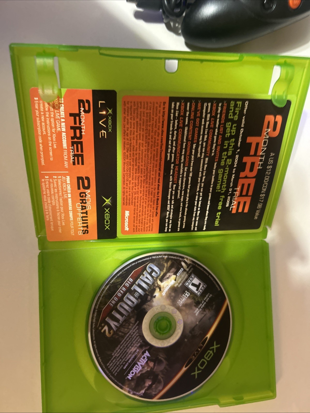 Original Xbox Great Condition Comes With Controller And Game. Don’t Have Tv Ar.￼