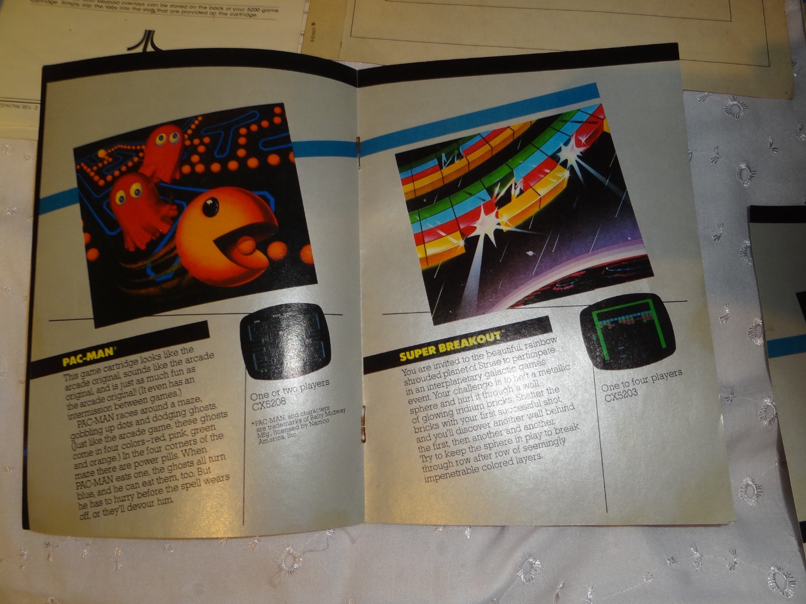 Atari 5200 Console 4-Port Bundle with 17 Games, power supply, RF Adapter READ!