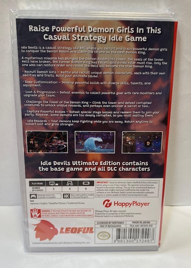 Idle Devils [Ultimate Edition] (Multi-Language) Switch Sealed [2026 Strategy]