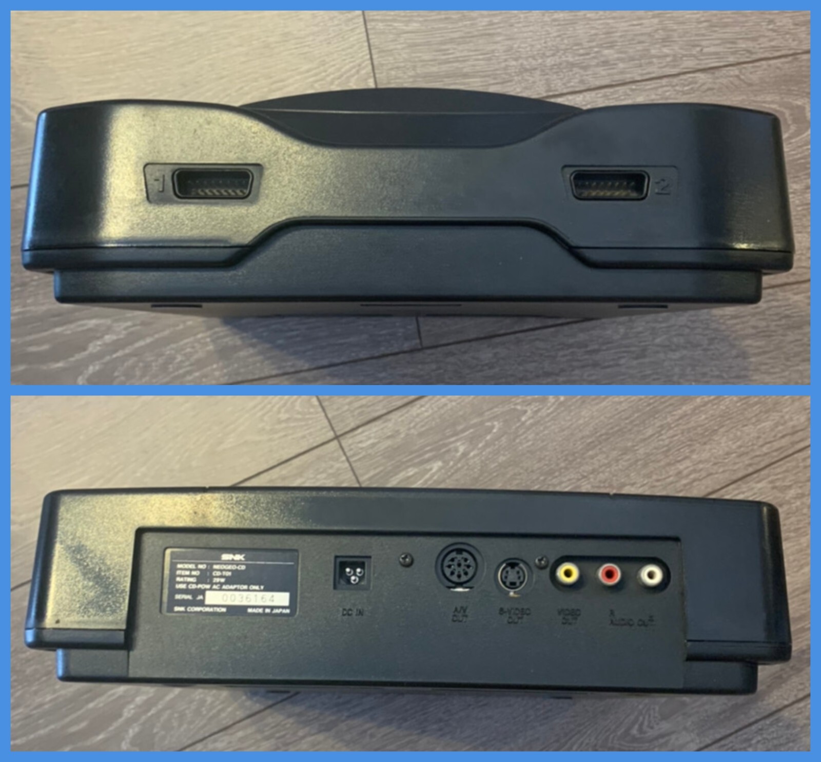 SNK NEO GEO CD Console System CD-T01 Used Tested NEOGEO Made in Japan Retro Game
