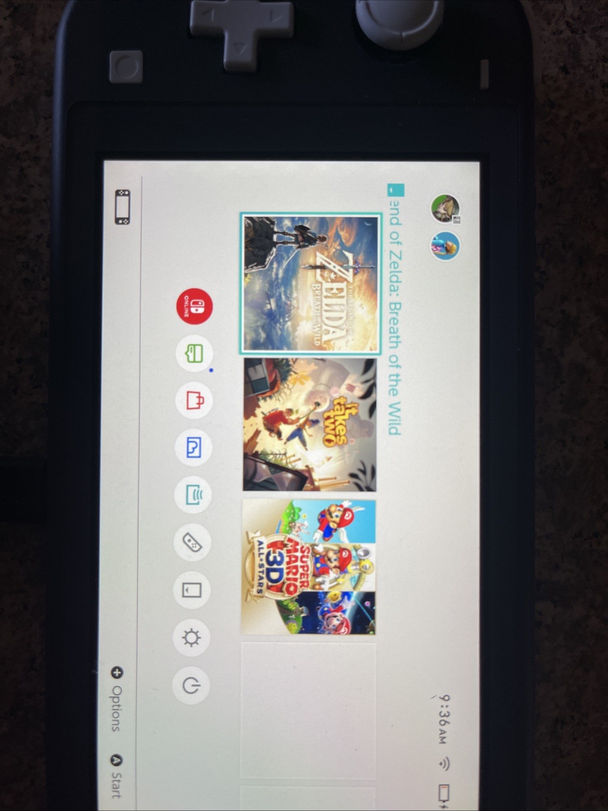 Nintendo switch lite With Zelda Breath Of The Wild