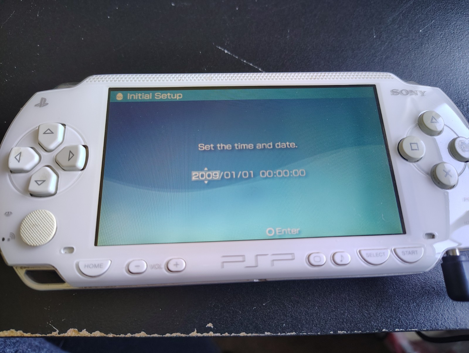 Sony PSP 1000 Ceramic White Handheld Console, Japanese UMD
