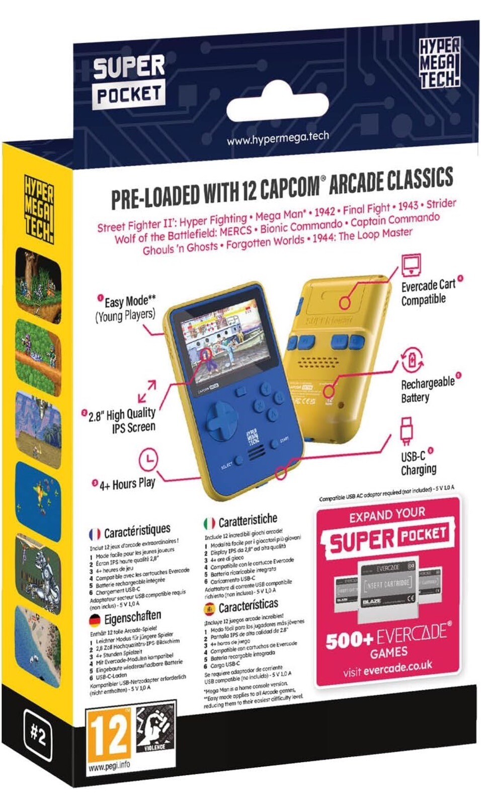Blaze Capcom Super Pocket Handheld 12 Games- BRAND NEW IN SEALED BOX