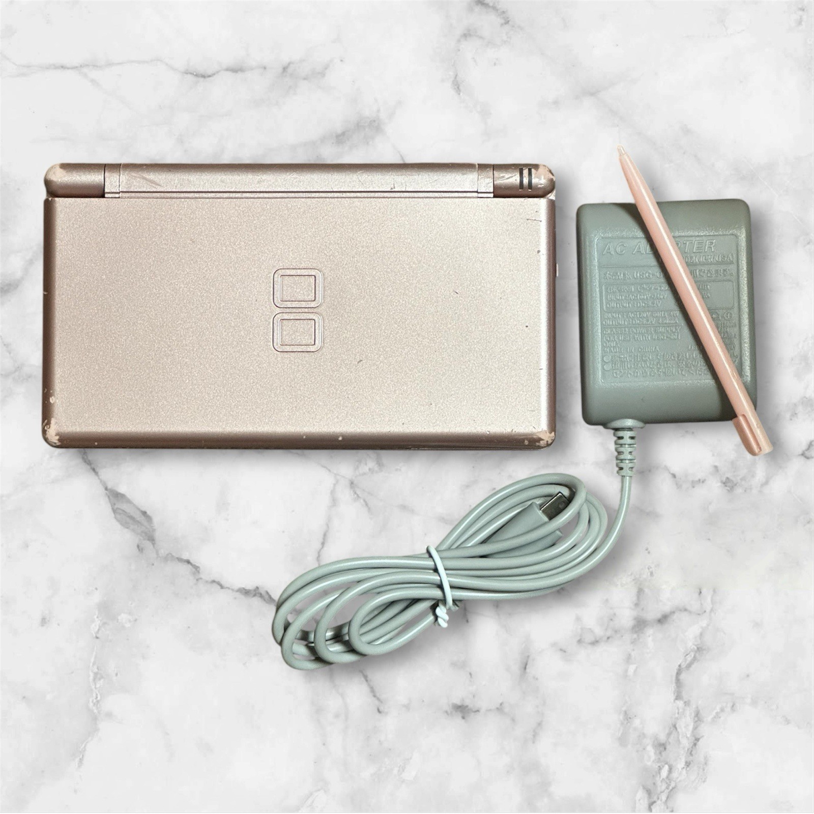 Metallic Rose Gold Nintendo DS Lite Console – Tested & Working