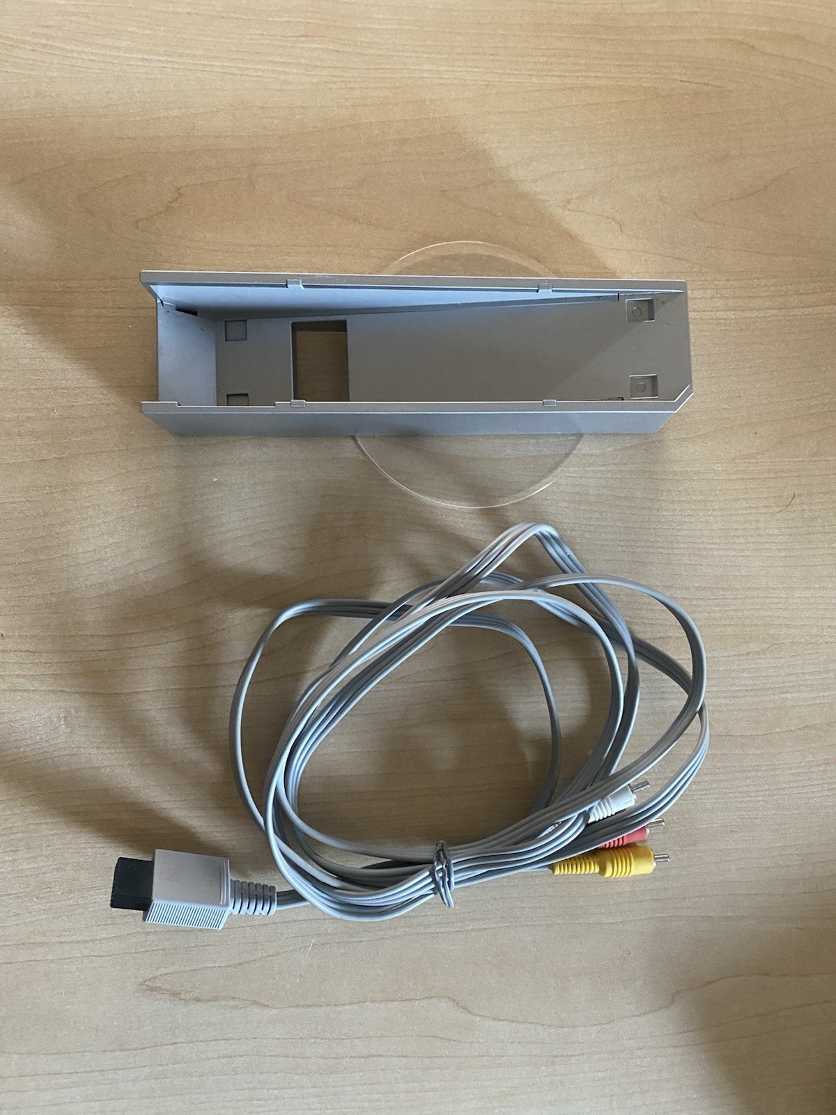 Nintendo Wii Black Console Model 001 with Stand and Composite RCA AV Cable